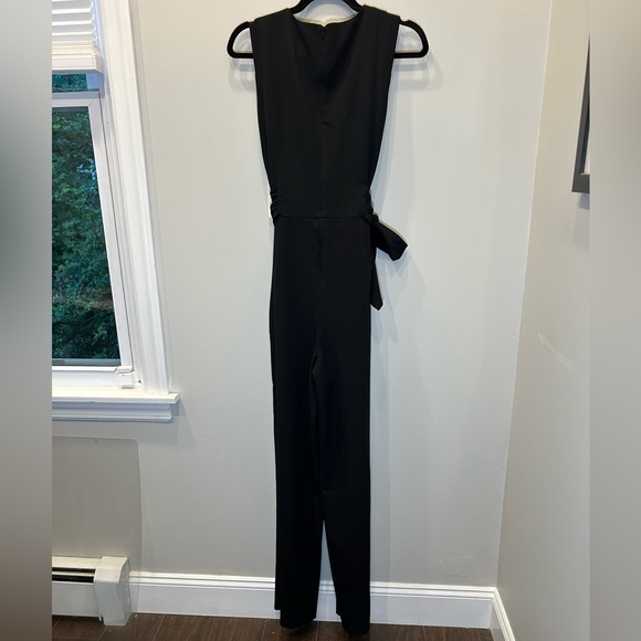 Eliza J Formal Tie Waist Jumpsuit with Pockets! - Picture 3 of 7